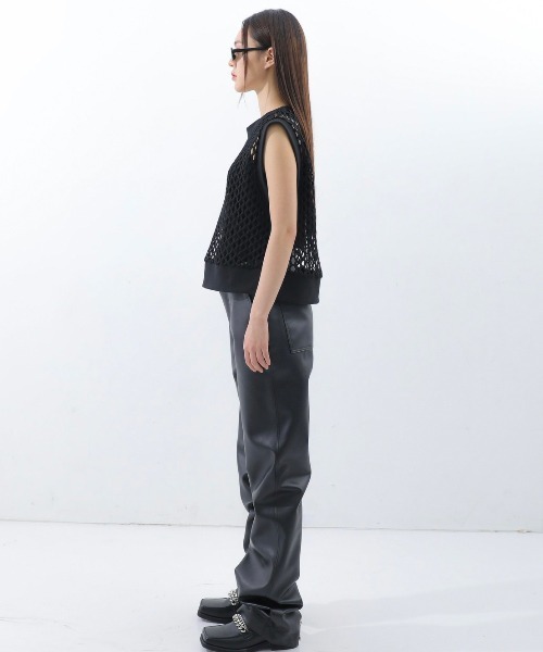 BASIC COTTON(ベーシックコットン)の「【BASIC COTTON/ベーシックコットン】22SS MESH VEST/メッシュベスト アミアミベスト(ベスト・メンズ・ブラック・ONE SIZE)」の10枚目の写真