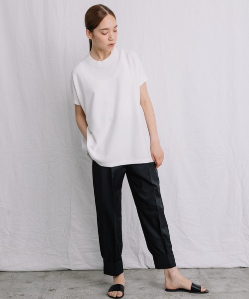 極美品 インゲボルグ 24SS 完売 布帛ドッキングニットプルオーバー リボン 極美品 インゲボルグ 24SS 完売 布帛ドッキングニットプル