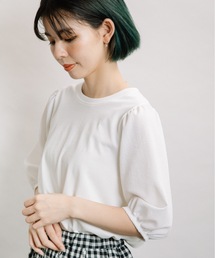 refinedworks | 袖異素材5分袖PO(Tシャツ/カットソー)