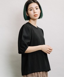 refinedworks | 袖異素材5分袖PO(Tシャツ/カットソー)
