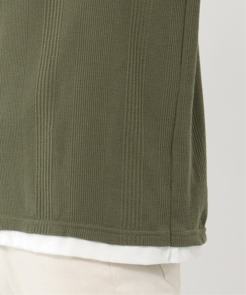 ikka（イッカ）の「5分フェイクベストT（Tシャツ/カットソー・メンズ・ライトブルー/ベージュ/ネイビー/オリーブ・S/M/L/XL）」の22枚目の写真