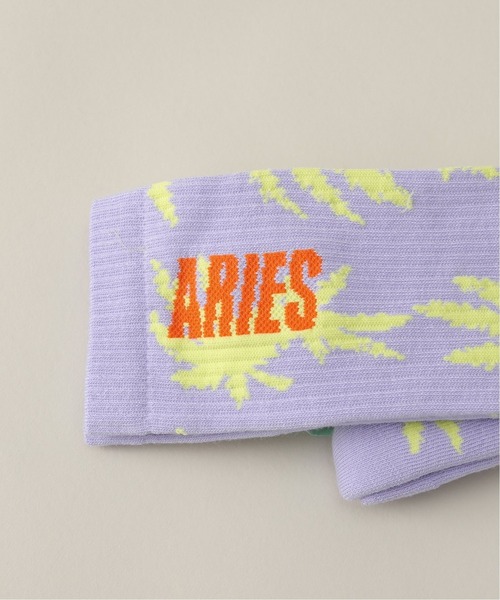 ARIES(アリーズ)の「【ARIES / アリーズ】WEED SOCKS(ソックス/靴下・メンズ・パープル系その他/オレンジ系その他・FREE)」の3枚目の写真