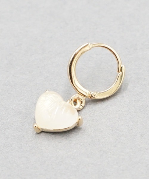 flower（フラワー）の「ピュアハートピアス（ピアス（片耳用）・レディース・ゴールド・FREE）」の5枚目の写真