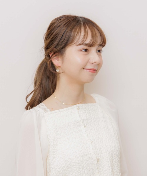 flower（フラワー）の「ピュアハートピアス（ピアス（片耳用）・レディース・ゴールド・FREE）」の12枚目の写真