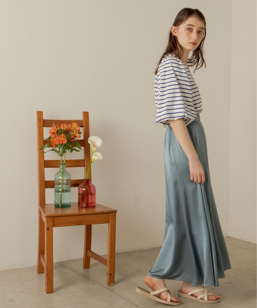 ANGIE(アンジー)の「クロスストラップフラットサンダル(サンダル・レディース・ブラウン/イエロー/アイボリー/ブラック・LARGE/MEDIUM/X-LARGE)」の7枚目の写真