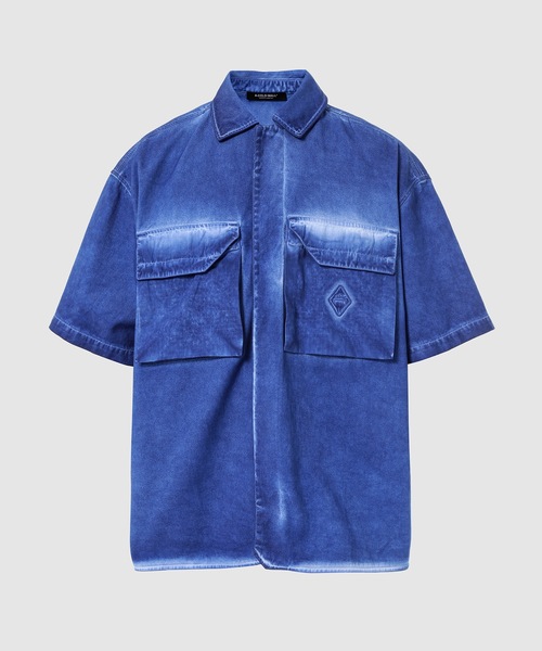 A-COLD-WALL*(アコールドウォール)の「DYE TECH SHORT SLEEVE OVERSHIRT(シャツ/ブラウス・メンズ・ライトグレー/ブルー・M/L/XL)」の2枚目の写真