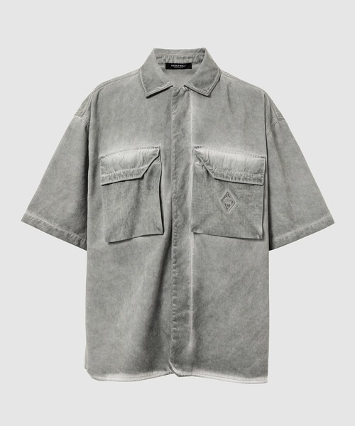 A-COLD-WALL*(アコールドウォール)の「DYE TECH SHORT SLEEVE OVERSHIRT(シャツ/ブラウス・メンズ・ライトグレー/ブルー・M/L/XL)」の1枚目の写真