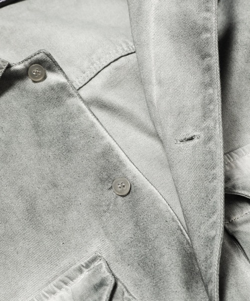 A-COLD-WALL*(アコールドウォール)の「DYE TECH SHORT SLEEVE OVERSHIRT(シャツ/ブラウス・メンズ・ライトグレー/ブルー・M/L/XL)」の4枚目の写真