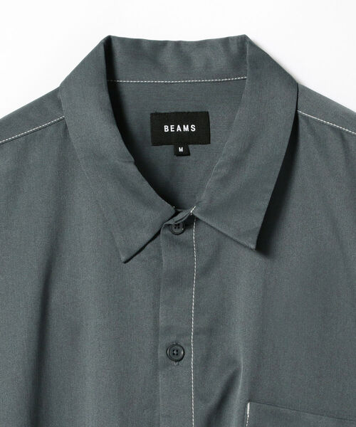 BEAMS(ビームス)の「BEAMS / ステッチ イージーフィット シャツ(シャツ/ブラウス・メンズ・ブラック/グレー/ワイン・SMALL/MEDIUM/LARGE/X-LARGE)」の18枚目の写真