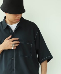 BEAMS / ステッチ イージーフィット シャツ