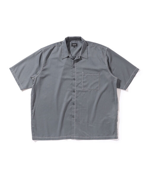 BEAMS(ビームス)の「BEAMS / ステッチ イージーフィット シャツ(シャツ/ブラウス・メンズ・ブラック/グレー/ワイン・SMALL/MEDIUM/LARGE/X-LARGE)」の6枚目の写真
