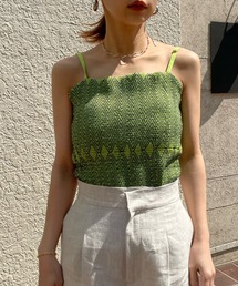 Ameri | CUP IN SHIRRING CAMISOLE(キャミソール)
