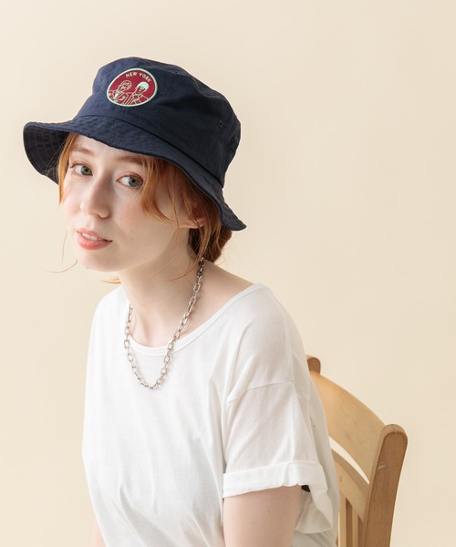 Paradise Picnic(パラダイスピクニック)の「ヨシモト バイカラーバケットハット(ハット・レディース・ベージュ/パープル/ブラウン/ライトグリーン/ライトピンク・FREE)」の19枚目の写真