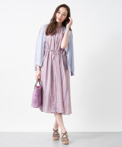 マルチストライプ柄ワンピ ス ワンピース En Recre アンレクレ のファッション通販 Zozotown