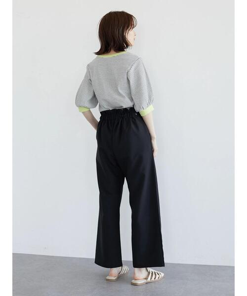 Sugar spoon（シュガースプーン）の「・SUGAR SPOON カラーリブボーダーTシャツ（Tシャツ/カットソー・レディース・ブラック/ベージュ/杢グレー/オフホワイト・FREE）」の20枚目の写真