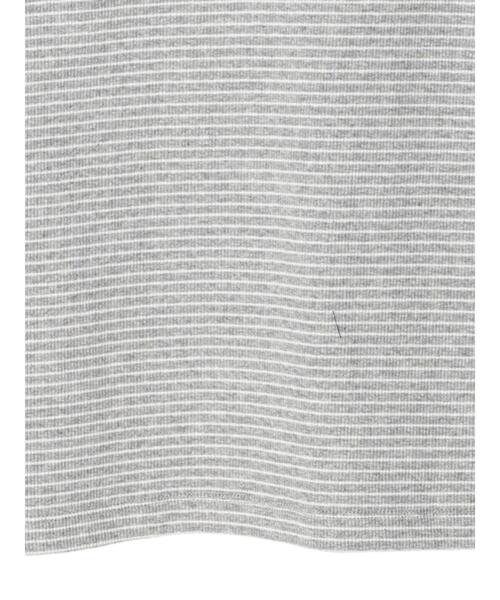 Sugar spoon（シュガースプーン）の「・SUGAR SPOON カラーリブボーダーTシャツ（Tシャツ/カットソー・レディース・ブラック/ベージュ/杢グレー/オフホワイト・FREE）」の8枚目の写真