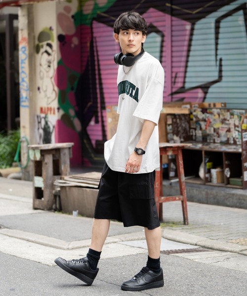 Rocky Monroe(ロッキーモンロー)の「タイプライター タックワイドミリタリーカーゴイージーショートパンツ(カーゴパンツ・メンズ・ベージュ/ブラック/ブルー/チャコールグレー/グリーン/カーキ・L/LL/M)」の9枚目の写真