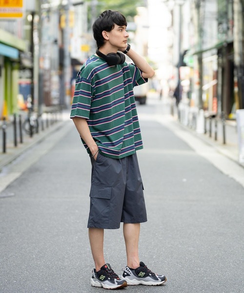 Rocky Monroe(ロッキーモンロー)の「タイプライター タックワイドミリタリーカーゴイージーショートパンツ(カーゴパンツ・メンズ・ベージュ/ブラック/ブルー/チャコールグレー/グリーン/カーキ・L/LL/M)」の13枚目の写真