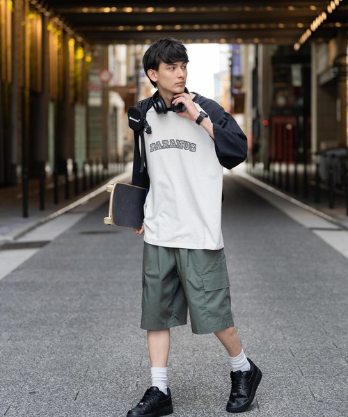 Rocky Monroe(ロッキーモンロー)の「タイプライター タックワイドミリタリーカーゴイージーショートパンツ(カーゴパンツ・メンズ・ベージュ/ブラック/ブルー/チャコールグレー/グリーン/カーキ・L/LL/M)」の21枚目の写真