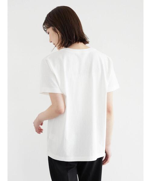 Green Parks(グリーンパークス)の「筆記体ロゴTシャツ(Tシャツ/カットソー・レディース・ブルーグリーン/オフホワイト/ブラウン・FREE)」の14枚目の写真