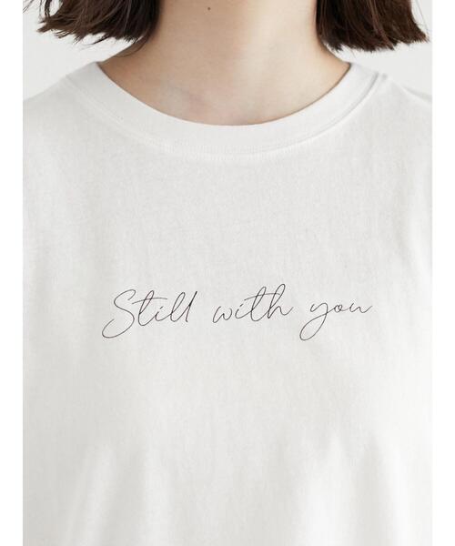 Green Parks(グリーンパークス)の「筆記体ロゴTシャツ(Tシャツ/カットソー・レディース・ブルーグリーン/オフホワイト/ブラウン・FREE)」の13枚目の写真