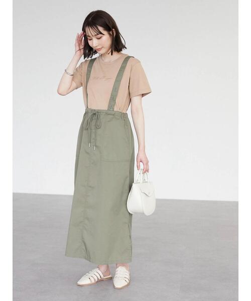 Green Parks(グリーンパークス)の「筆記体ロゴTシャツ(Tシャツ/カットソー・レディース・ブルーグリーン/オフホワイト/ブラウン・FREE)」の9枚目の写真