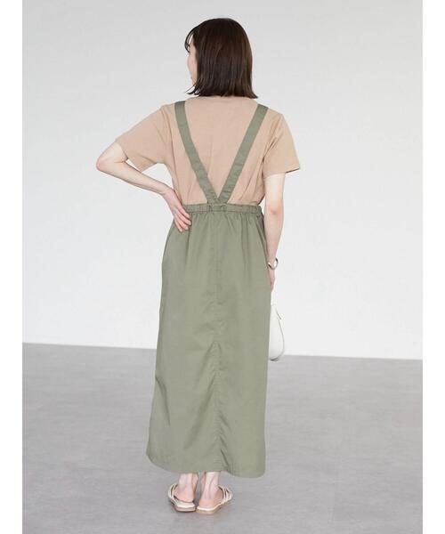 Green Parks(グリーンパークス)の「筆記体ロゴTシャツ(Tシャツ/カットソー・レディース・ブルーグリーン/オフホワイト/ブラウン・FREE)」の7枚目の写真