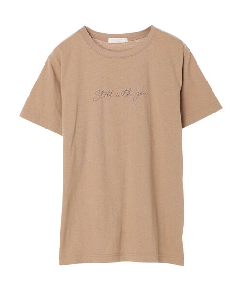 Green Parks(グリーンパークス)の「筆記体ロゴTシャツ(Tシャツ/カットソー・レディース・ブルーグリーン/オフホワイト/ブラウン・FREE)」の21枚目の写真