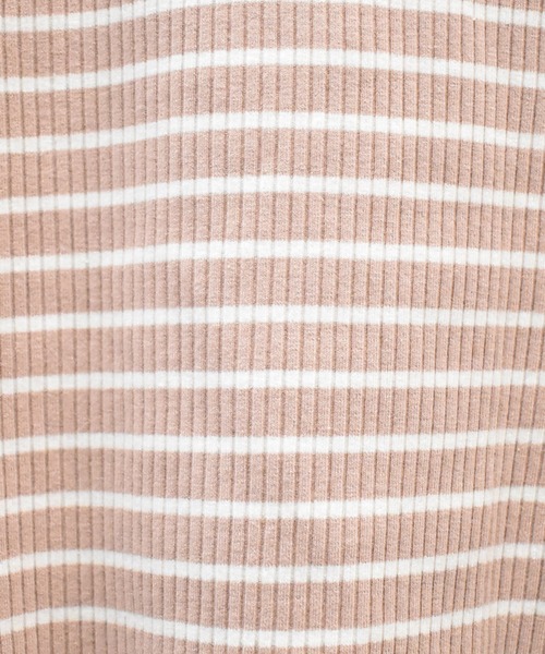 solleim(ソルレム)の「カットアウトボーダークロップドTシャツ(Tシャツ/カットソー・レディース・オフホワイト/ピンク/グリーン・M)」の10枚目の写真