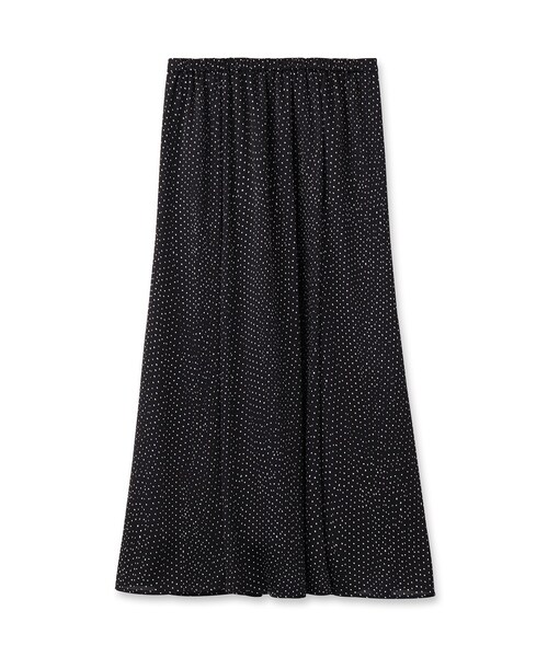 INDIVI（インディヴィ）の「◆【太田莉菜さん着用/洗える/インポート】ドット柄ナローロングスカート（スカート・レディース・ブラック系/ホワイト系その他/ブルー系・36/38/40/15 /05/13/19/12/03）」の4枚目の写真