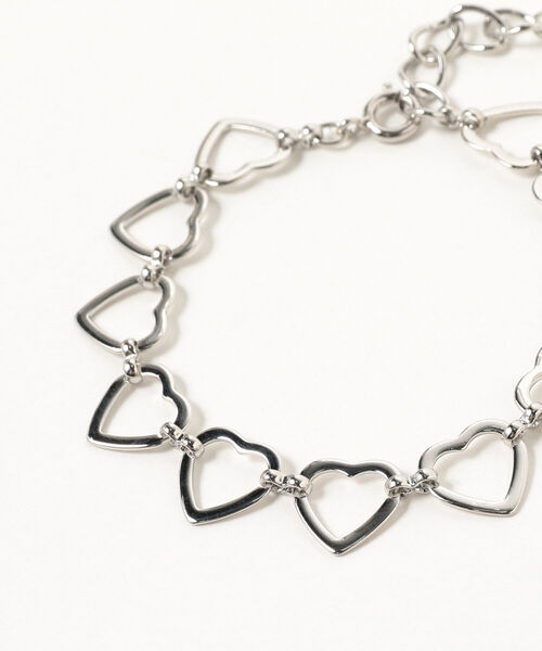 Ray BEAMS（レイビームス）の「Ray BEAMS / ハート チェーン ブレスレット（ブレスレット・レディース・シルバー・ONE SIZE）」の3枚目の写真