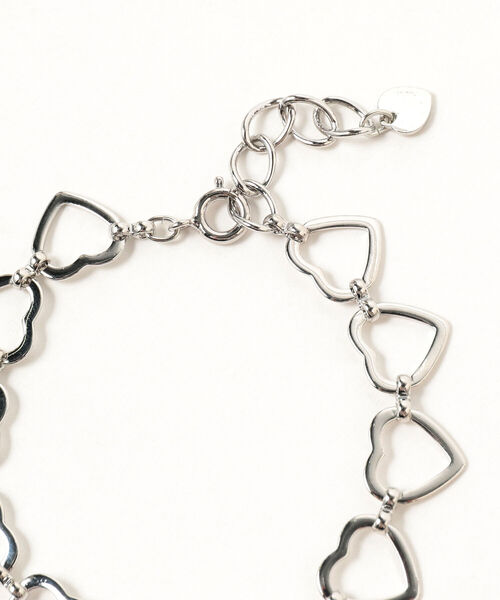 Ray BEAMS（レイビームス）の「Ray BEAMS / ハート チェーン ブレスレット（ブレスレット・レディース・シルバー・ONE SIZE）」の2枚目の写真