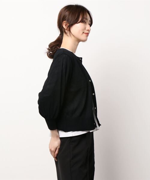 ehka sopo（エヘカソポ）の「ベーシックカーディガン（カーディガン/ボレロ・レディース・ブラック/グリーン/レッド・ﾌﾘ-）」の6枚目の写真