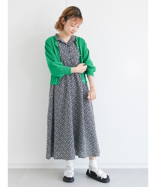 ehka sopo（エヘカソポ）の「ベーシックカーディガン（カーディガン/ボレロ・レディース・ブラック/グリーン/レッド・ﾌﾘ-）」の14枚目の写真