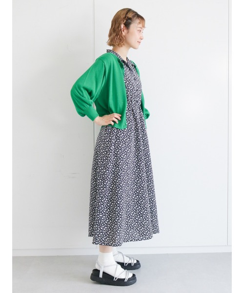 ehka sopo（エヘカソポ）の「ベーシックカーディガン（カーディガン/ボレロ・レディース・ブラック/グリーン/レッド・ﾌﾘ-）」の12枚目の写真