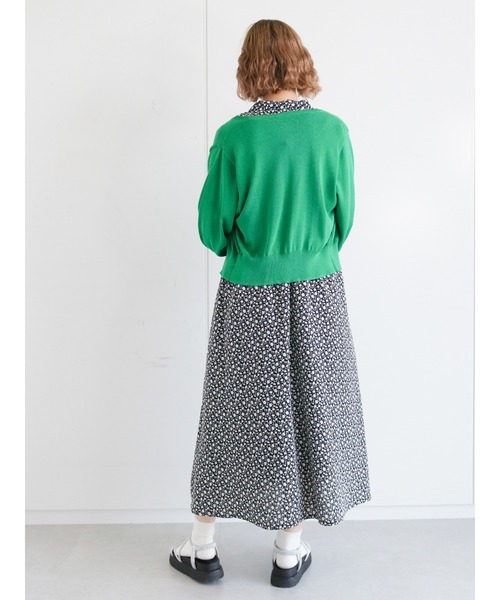 ehka sopo（エヘカソポ）の「ベーシックカーディガン（カーディガン/ボレロ・レディース・ブラック/グリーン/レッド・ﾌﾘ-）」の11枚目の写真