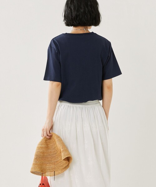 FREAK'S STORE(フリークスストア)の「DAYS TEE/デイズロゴTシャツ(Tシャツ/カットソー・レディース・オフホワイト/イエロー/ネイビー・フリ-)」の6枚目の写真