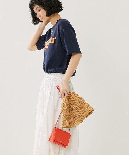 FREAK'S STORE(フリークスストア)の「DAYS TEE/デイズロゴTシャツ(Tシャツ/カットソー・レディース・オフホワイト/イエロー/ネイビー・フリ-)」の7枚目の写真