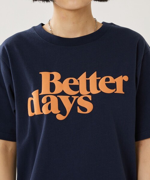 FREAK'S STORE(フリークスストア)の「DAYS TEE/デイズロゴTシャツ(Tシャツ/カットソー・レディース・オフホワイト/イエロー/ネイビー・フリ-)」の13枚目の写真