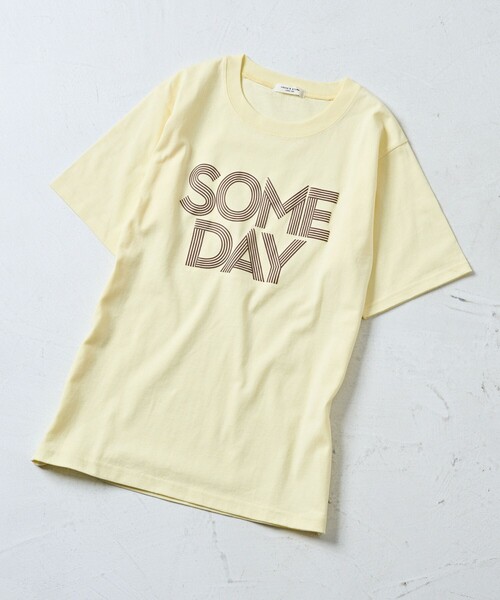 FREAK'S STORE(フリークスストア)の「DAYS TEE/デイズロゴTシャツ(Tシャツ/カットソー・レディース・オフホワイト/イエロー/ネイビー・フリ-)」の17枚目の写真
