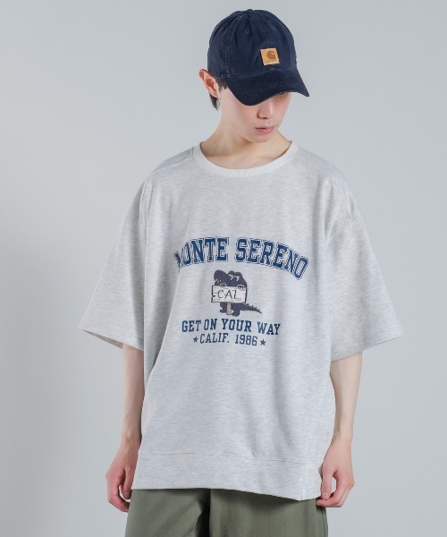 improves（インプローブス）の「プリント＆刺しゅう スウェット オーバーサイズ 半袖Tシャツ（Tシャツ/カットソー・メンズ・アッシュ/オレンジ/グリーン・MEDIUM/LARGE）」の17枚目の写真