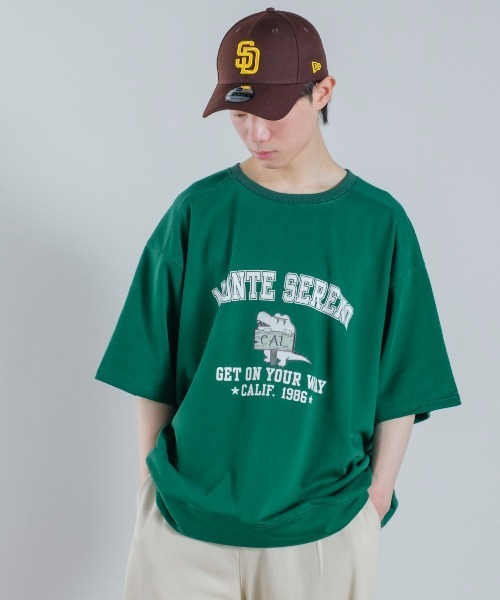 improves（インプローブス）の「プリント＆刺しゅう スウェット オーバーサイズ 半袖Tシャツ（Tシャツ/カットソー・メンズ・アッシュ/オレンジ/グリーン・MEDIUM/LARGE）」の12枚目の写真