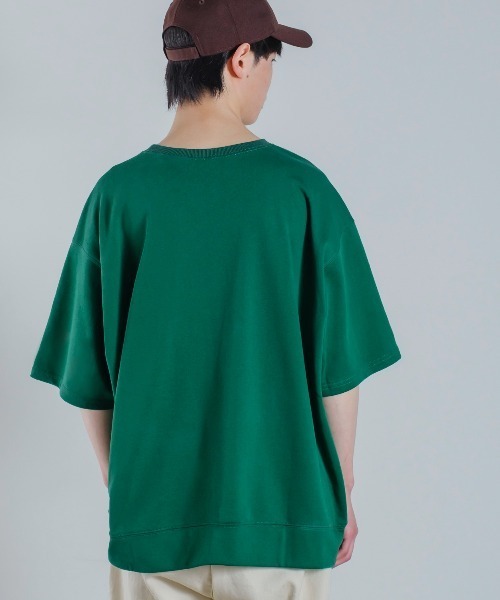 improves（インプローブス）の「プリント＆刺しゅう スウェット オーバーサイズ 半袖Tシャツ（Tシャツ/カットソー・メンズ・アッシュ/オレンジ/グリーン・MEDIUM/LARGE）」の6枚目の写真