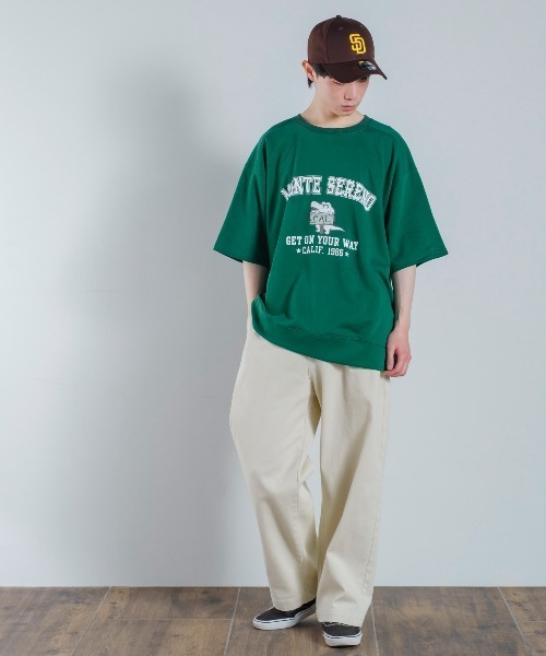 improves（インプローブス）の「プリント＆刺しゅう スウェット オーバーサイズ 半袖Tシャツ（Tシャツ/カットソー・メンズ・アッシュ/オレンジ/グリーン・MEDIUM/LARGE）」の14枚目の写真