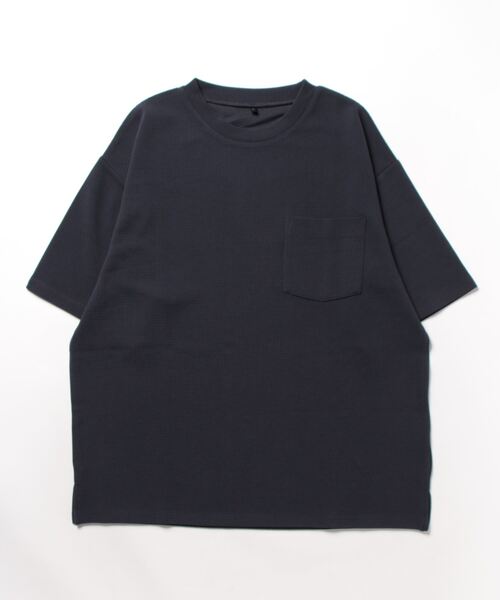 coca（coca）（コカ）の「【WEB限定セール】エンボスポケットTシャツ（Tシャツ/カットソー・メンズ・ブラック/ライトグレー/チャコール/ネイビー/ホワイト・M/L/XL）」の7枚目の写真