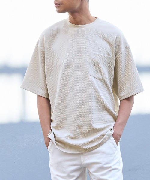 coca（coca）（コカ）の「【WEB限定セール】エンボスポケットTシャツ（Tシャツ/カットソー・メンズ・ブラック/ライトグレー/チャコール/ネイビー/ホワイト・M/L/XL）」の20枚目の写真