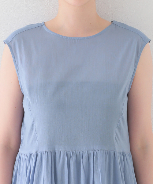 セール】コットンボイルティアードワンピース（ワンピース