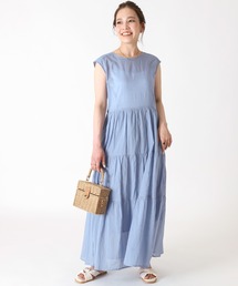 B.C STOCK | コットンボイルティアードワンピース(ワンピース)