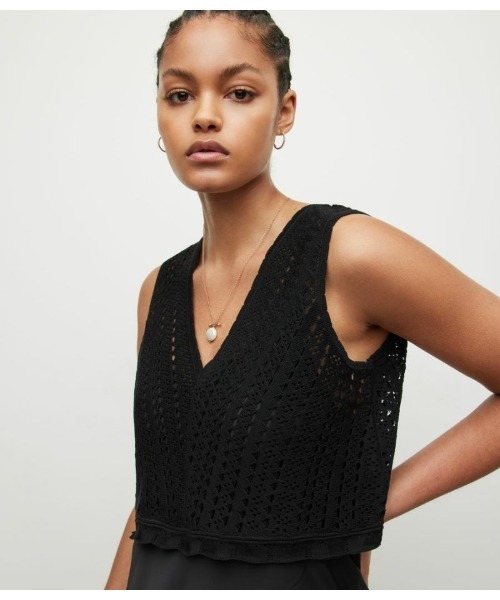 ALLSAINTS(オールセインツ)の「CASS DRESS | CASS ドレス・ワンピース(ワンピース・レディース・ブラック・S/M/XS/L)」の6枚目の写真