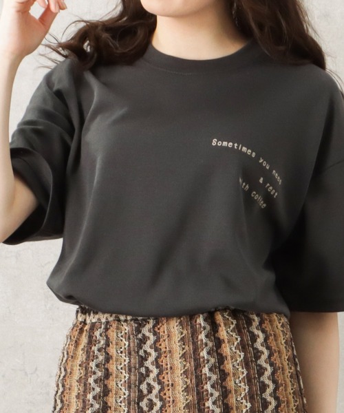 Mac-House(マックハウス)の「イラストプリントTシャツ(Tシャツ/カットソー・メンズ・ホワイト/ブラック/パープル・M/L)」の12枚目の写真
